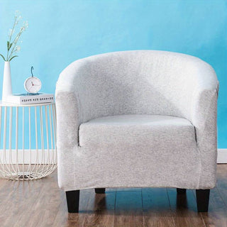 Housse de Fauteuil Crapaud Design - Gris Clair sur fond gris