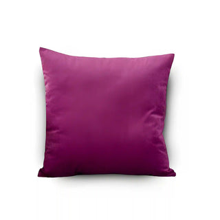 Housse de coussin en Velours - Valeska Violet sur fond gris