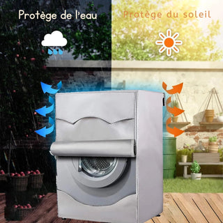 Housse de Protection pour Machine à Laver - Wisp sur fond gris