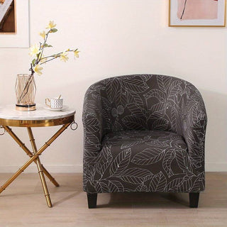 Housse de Fauteuil Crapaud Design - Brun sur fond gris