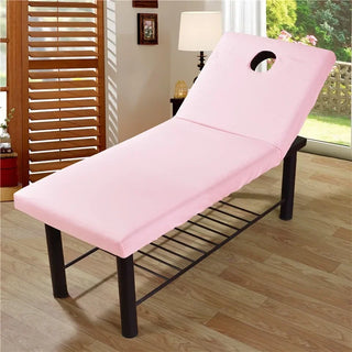 Housse de table de massage - Ninya Rose sur fond gris