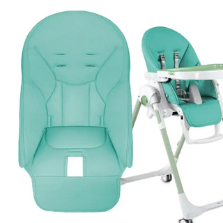 Housse de Chaise Haute - Espérance Vert Menthe sur fond gris