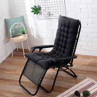 Housse de chaise longue - Ambiance Noir sur fond gris