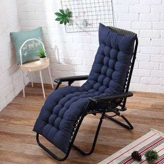 Housse de chaise longue - Ambiance Bleu foncé sur fond gris