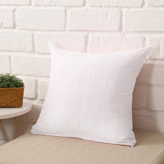 Housse de coussin lisse - Blanc sur fond gris