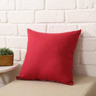 Housse de coussin lisse - Vin Rouge 60x60cm sur fond gris