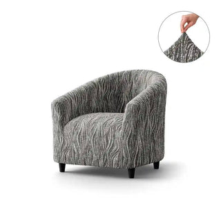 Universo - Housse de fauteuil Cabriolet en Microfibre design Gris clair Fauteuil Cabriolet - 50-70 cm sur fond gris