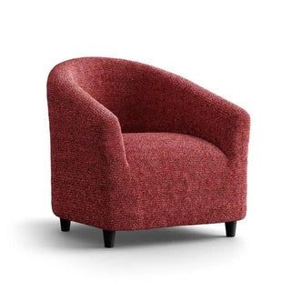 Mediterraneo - Housse de fauteuil Cabriolet Rouge en Microfibre Rouge Fauteuil Cabriolet - 50-75 cm sur fond gris