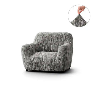 Universo - Housse de fauteuil en Microfibre design sur fond gris